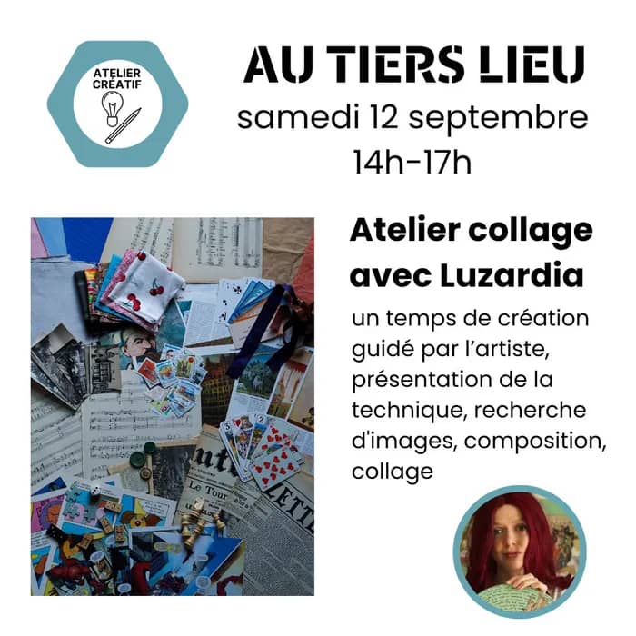 Illustration de l'événement : Atelier collage avec l'artiste Luzardia