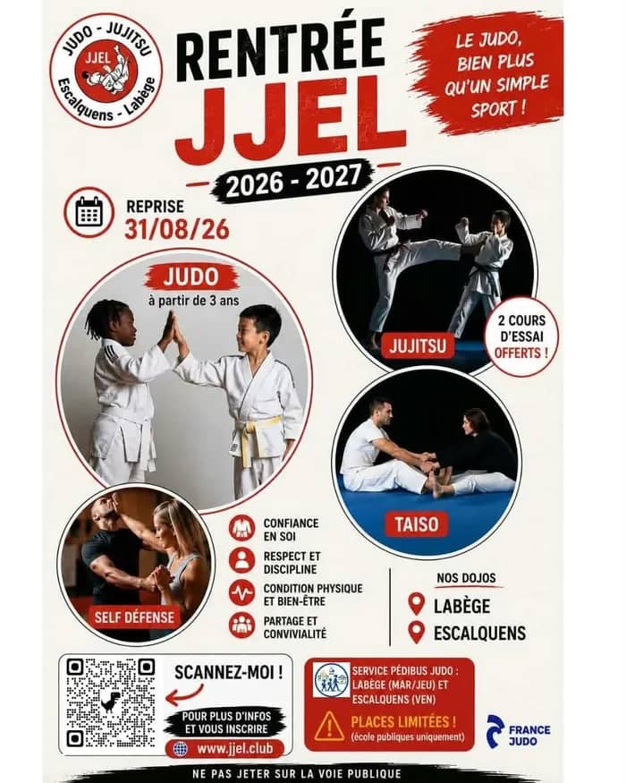 Illustration de l'événement : Rentrée Judo / Ju-jitsu / Taïso / self défense