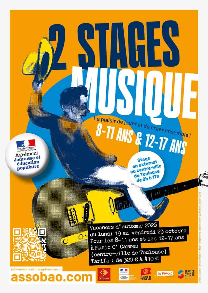 Illustration de l'événement : Stage musique ado à Toulouse octobre 2026