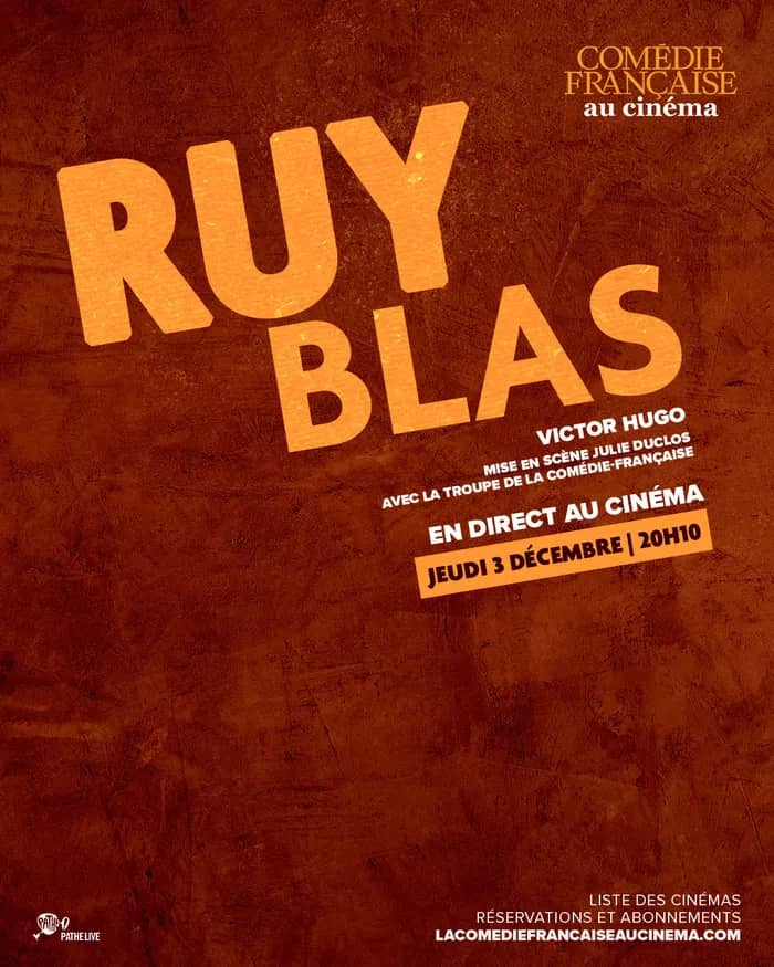 Illustration de l'événement : Comédie Française sur grand écran : Ruy Blas, en direct