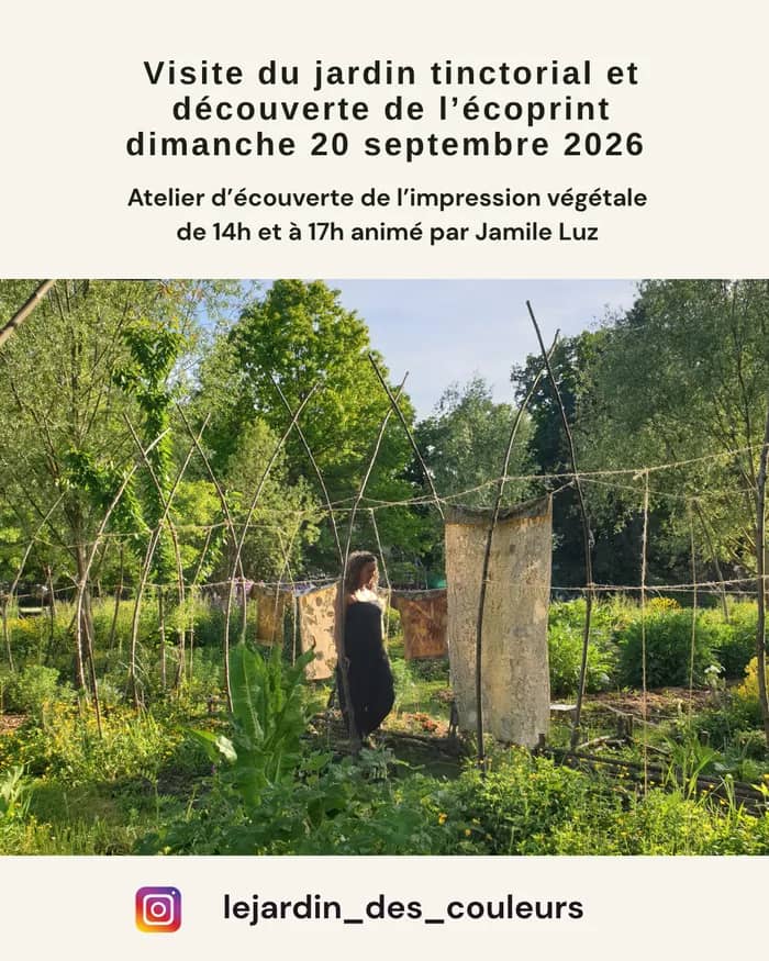 Illustration de l'événement : Visite du jardin tinctorial et atelier d'impression végétale