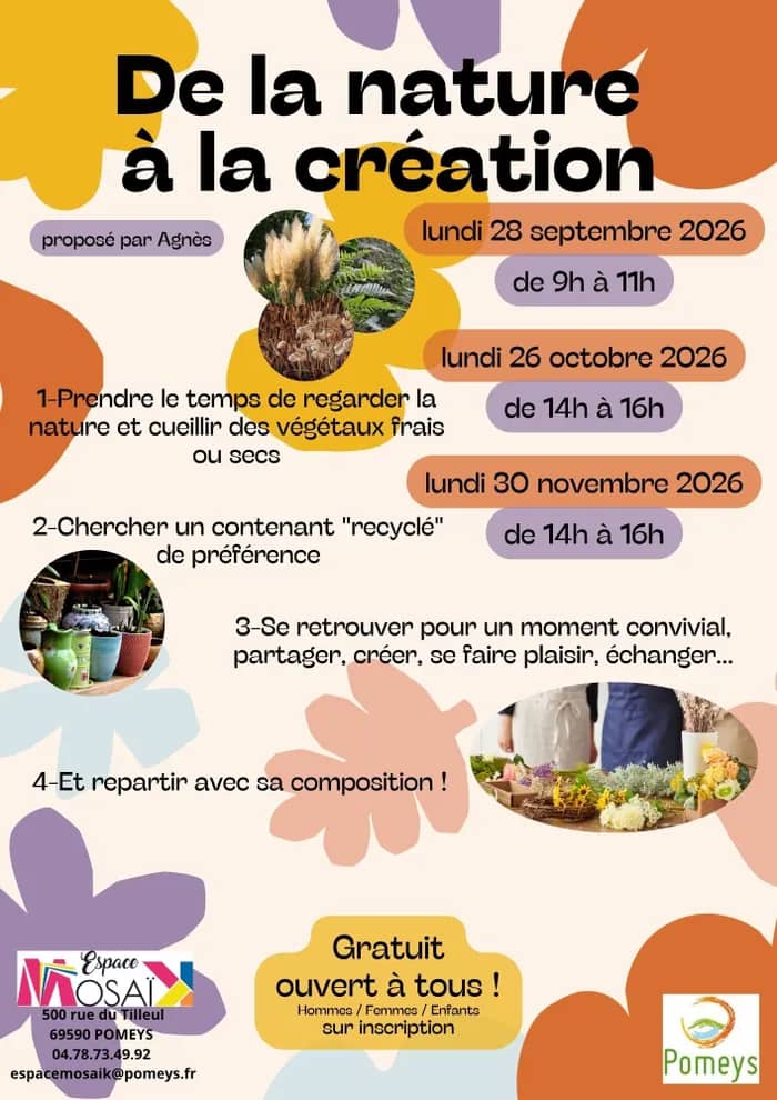 Illustration de l'événement : Atelier nature, recyclage et création