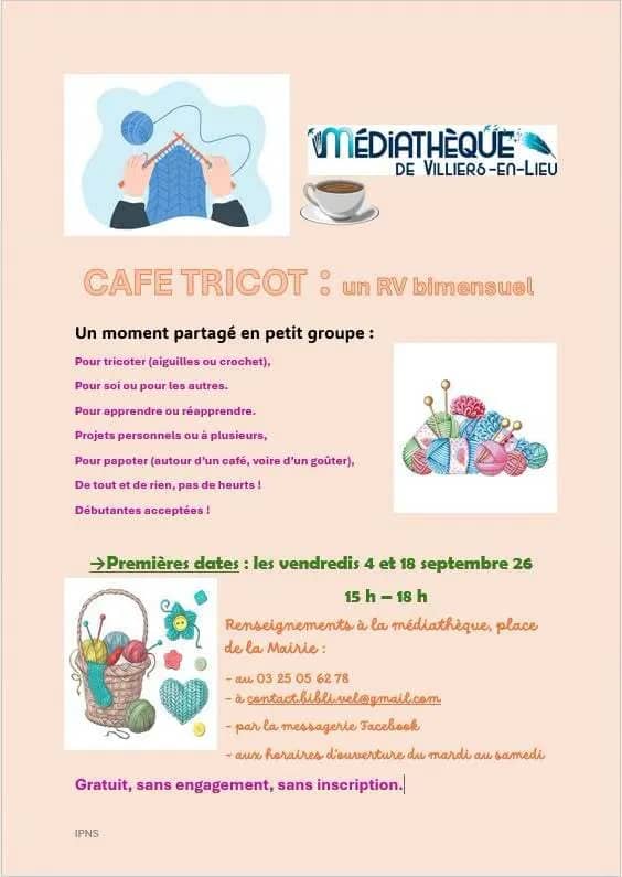 Illustration de l'événement : Café-tricot