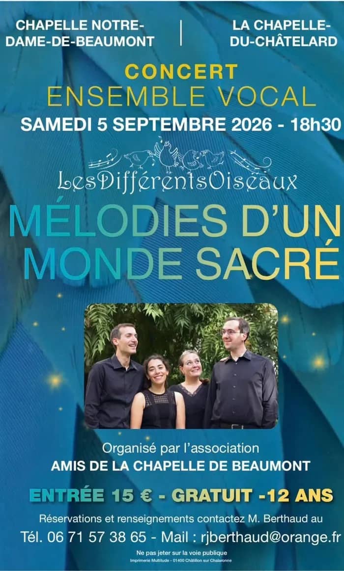 Illustration de l'événement : CONCERT : MÉLODIES D'UN MONDE SACRÉ