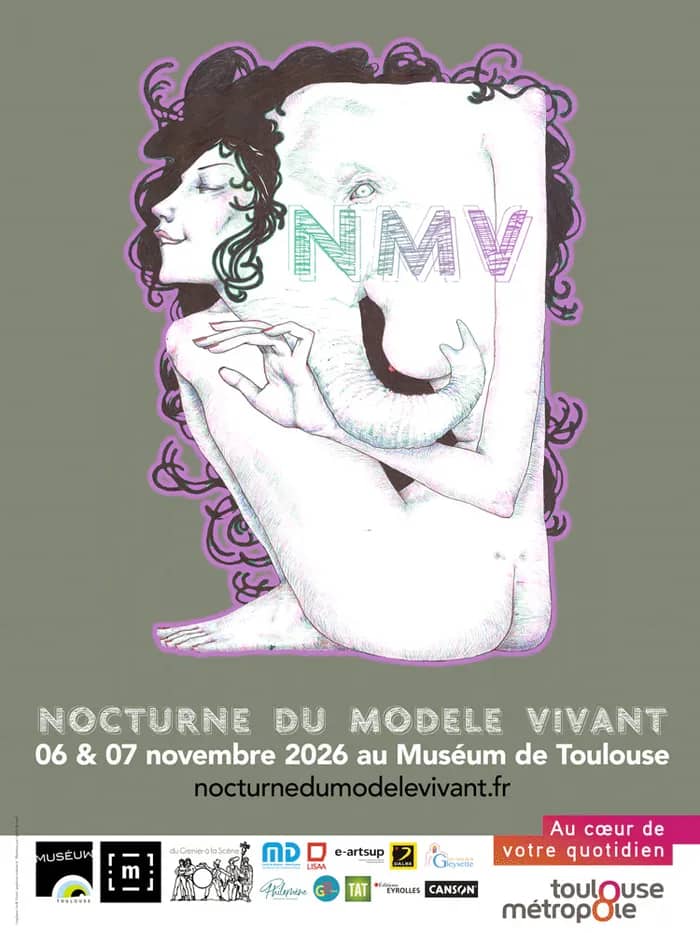 Illustration de l'événement : La Nocturne du Modèle Vivant : plus de 600 dessinateurs attendus au Muséum de Toulouse les 6 et 7 novembre