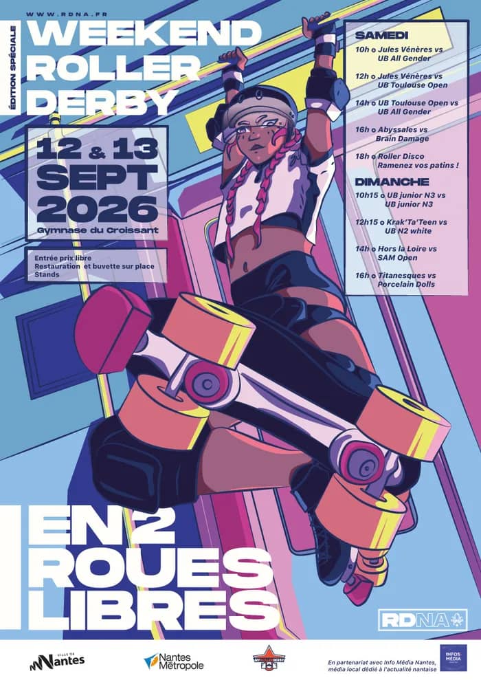 Illustration de l'événement : Weekend de Roller Derby | En 2 Roues Libres 🏁