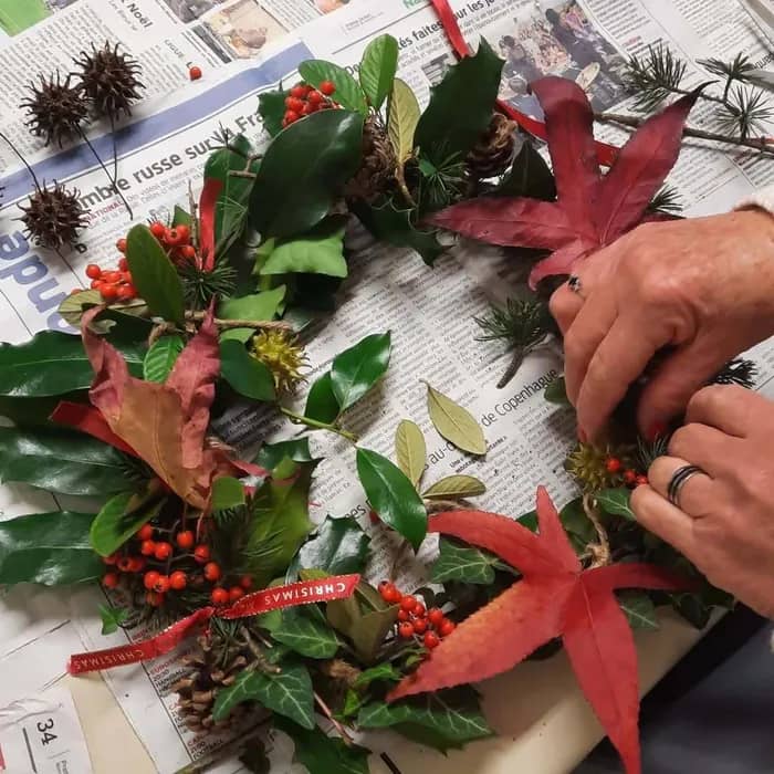 Illustration de l'événement : Atelier de fabrication de couronnes de l’avent et de décorations de Noël