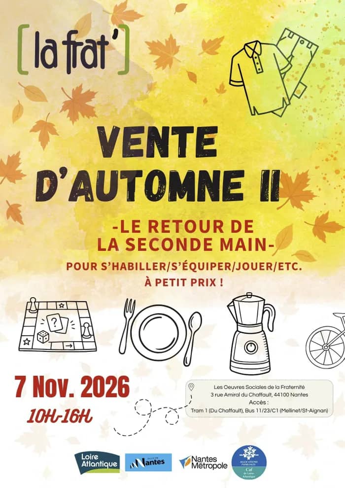 Illustration de l'événement : Vente d'automne II de la Frat'