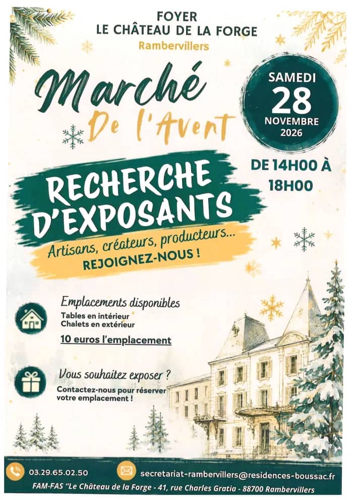 Illustration de l'événement : Marché de l'avent au Château de la Forge