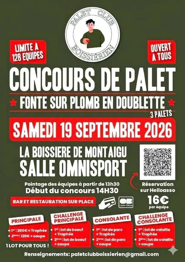 Illustration de l'événement : Palet Club Boissiérien - Concours de palet