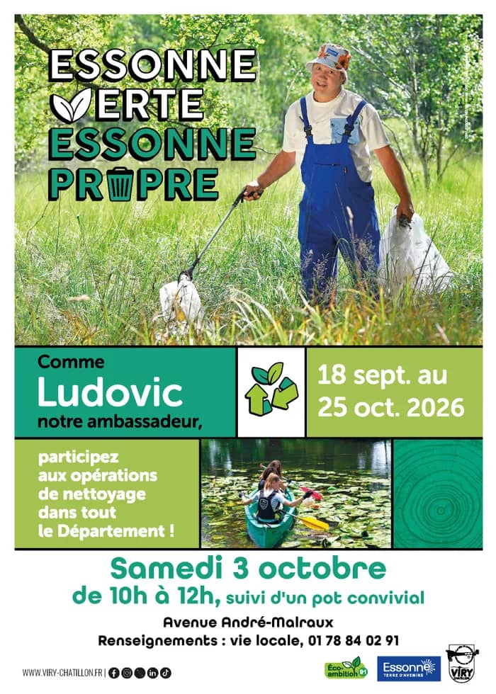 Illustration de l'événement : ✨ Essonne verte Essonne propre : Le grand rendez-vous écolo qui va tout faire briller ! ✨