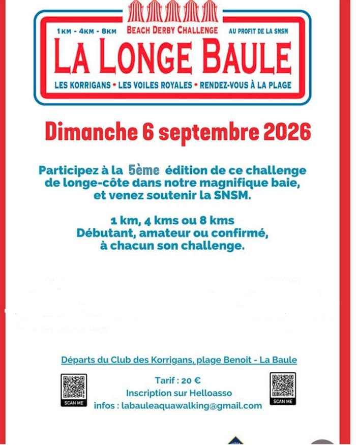 Illustration de l'événement : 5ème édition du challenge de Longe Côte