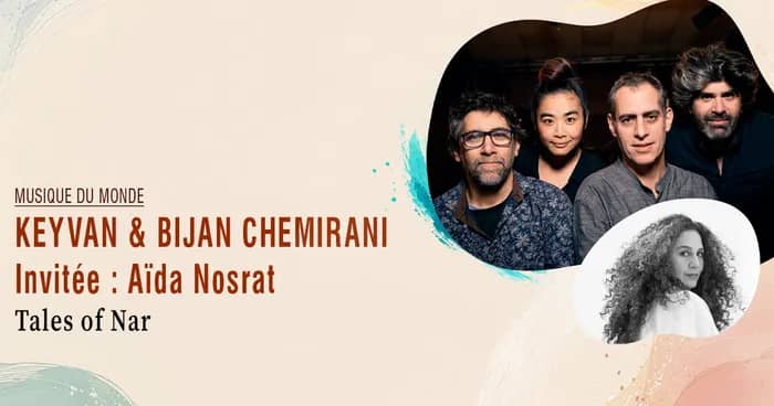 Illustration de l'événement : Keyvan & Bijan Chemirani - Invitée : Aïda Nosrat · Tales of Nar