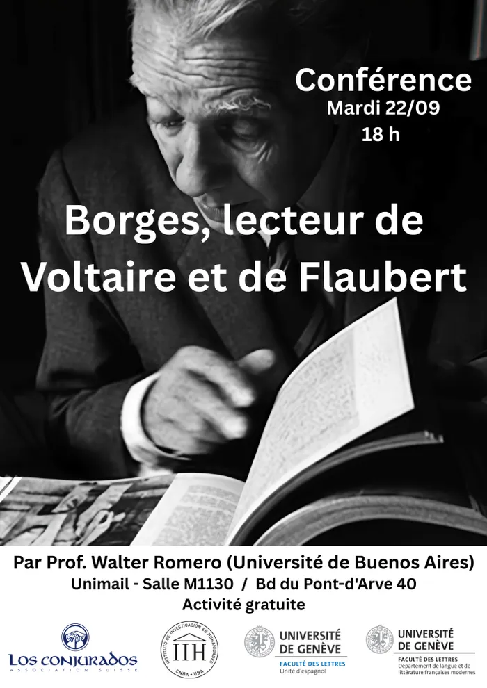 Illustration de l'événement : Borges, lecteur de Voltaire et de Flaubert