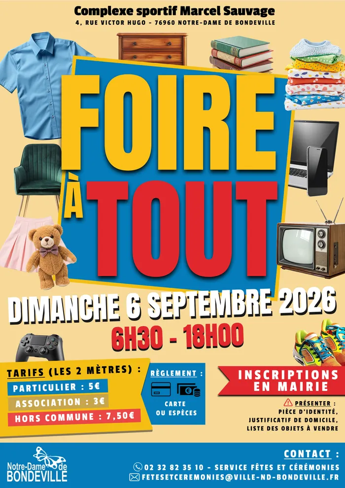 Illustration de l'événement : Foire à tout de Notre-Dame de Bondeville