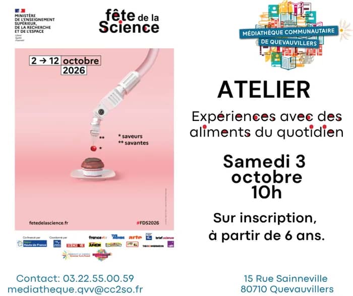Illustration de l'événement : Expériences avec des aliments du quotidien