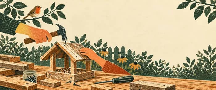 Illustration de l'événement : Atelier bois récup’ : fabriquons une mangeoire !