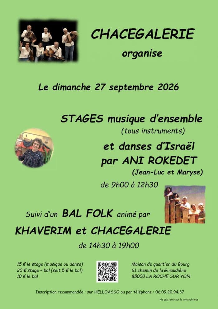 Illustration de l'événement : Stage musique et danse suivi d'un Bal folk