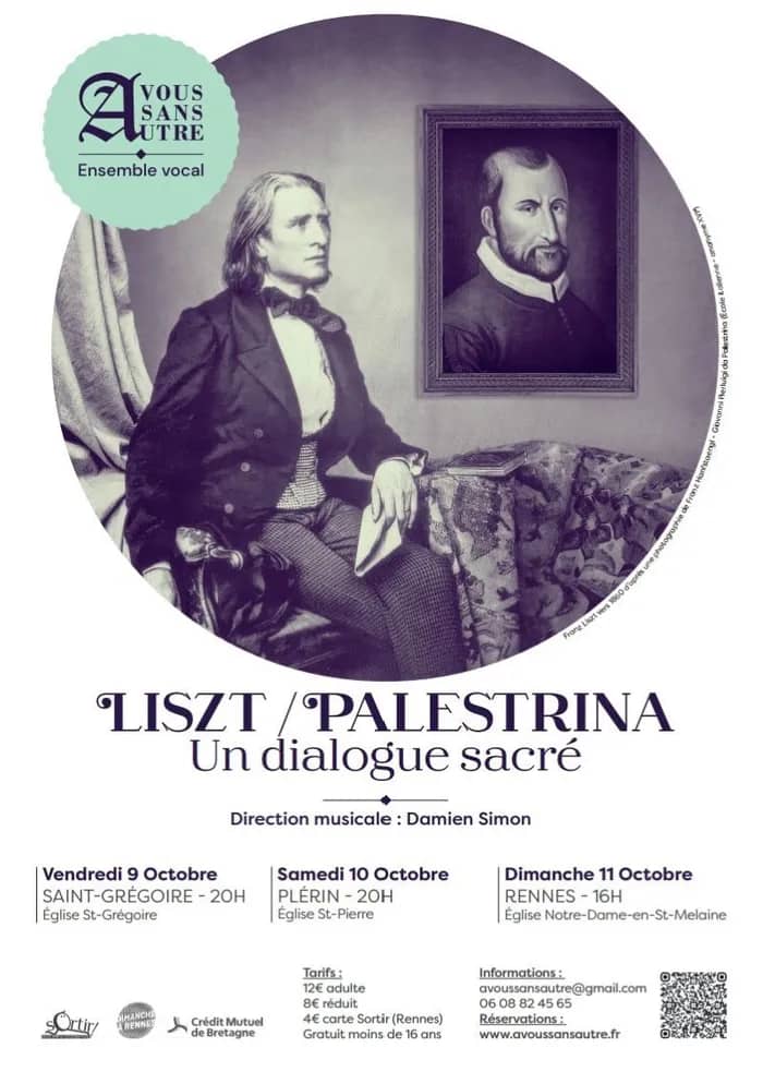 Illustration de l'événement : LISZT / PALESTRINA • Un dialogue sacré
