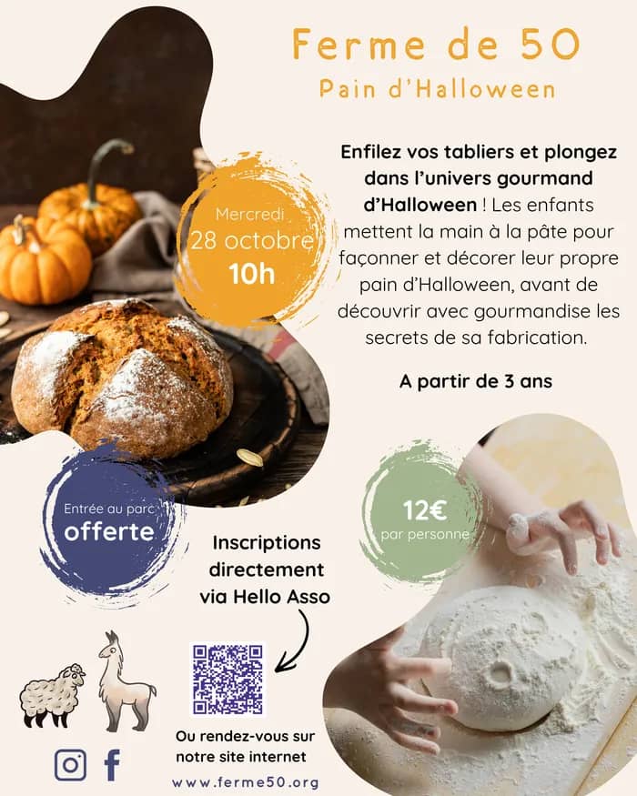 Illustration de l'événement : Ateliers familles - Pain d'Halloween