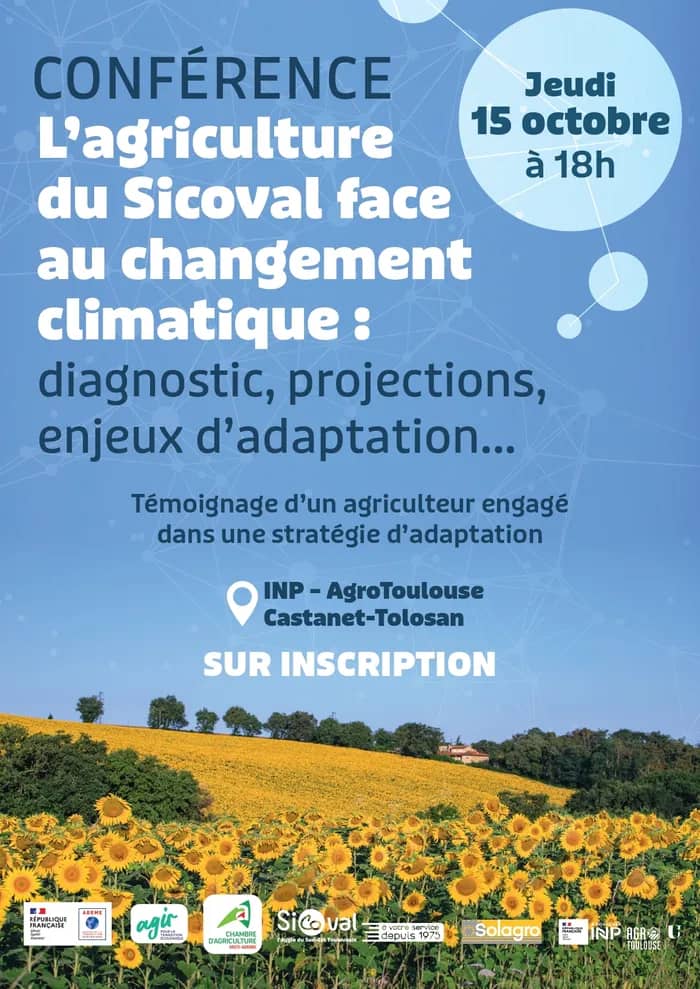 Illustration de l'événement : L’agriculture du Sicoval face au changement climatique : diagnostic territorial, projections climatiques, enjeux d'adaptation