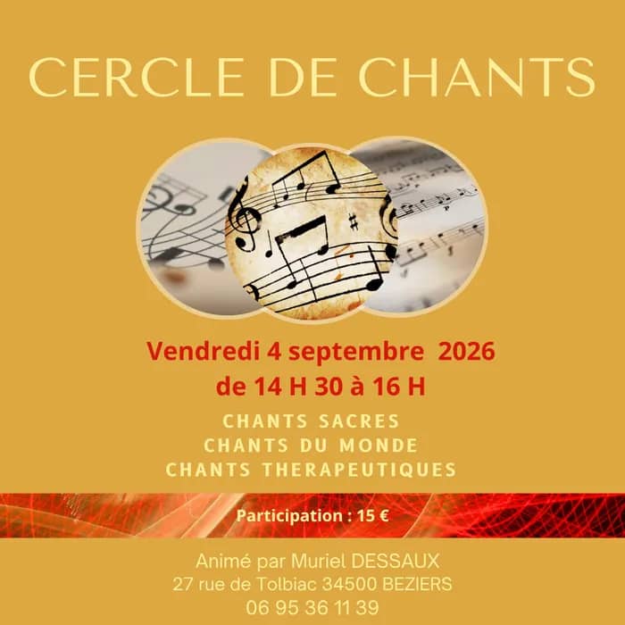 Illustration de l'événement : Cercle de Chants Sacrés & Chants du Monde à Béziers