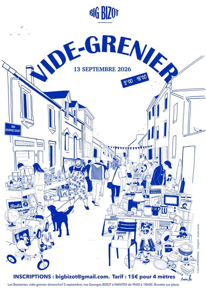 Illustration de l'événement : Les Bizoteries - Vide grenier rue Georges Bizot le 13/09