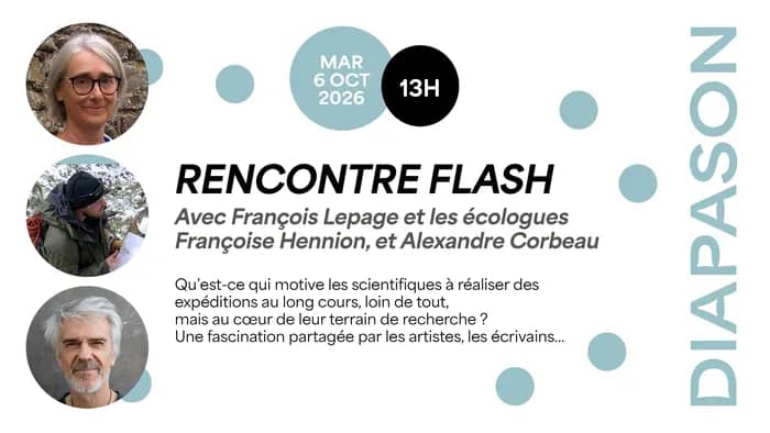 Illustration de l'événement : Rencontre avec les écologues Françoise Hennion et Alexandre Corbeau, et le photographe François Lepage #FDS2026