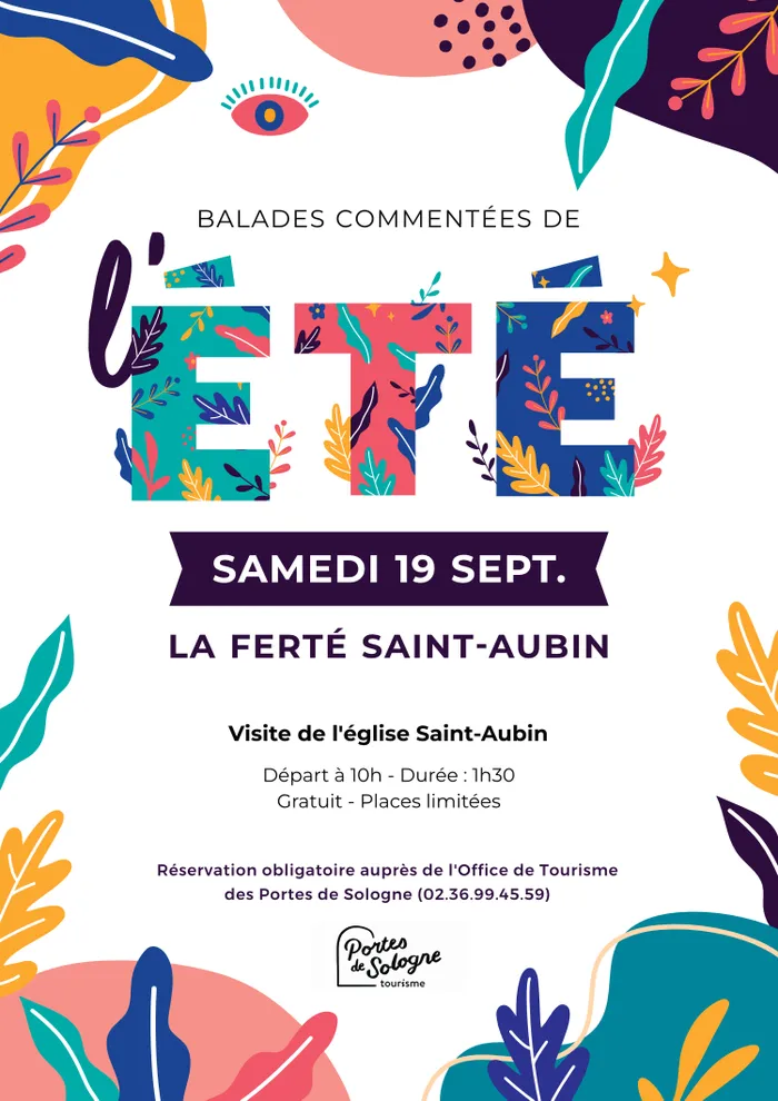 Illustration de l'événement : Balades commentées de l’été • Visite de l’église Saint Aubin