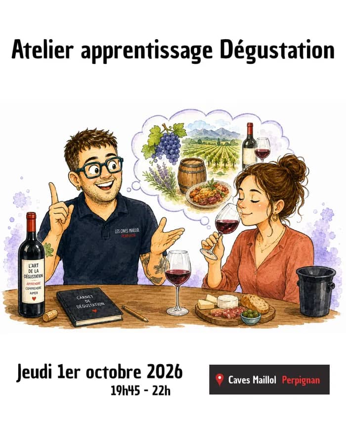 Illustration de l'événement : Atelier apprentissage dégustation vin