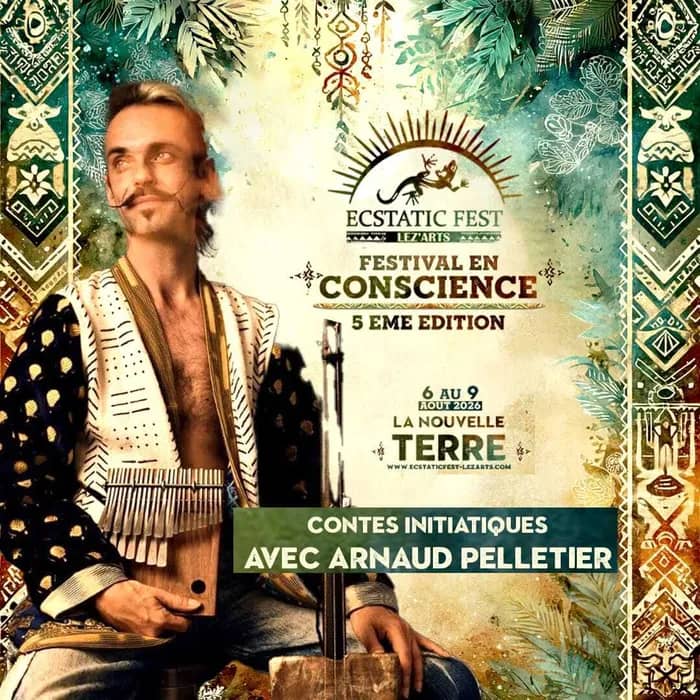 Illustration de l'événement : Sieste contée avec Arnaud Pelletier l'acteur pèlerin à L'ECSTATIC FEST LEZ'ART FESTIVAL