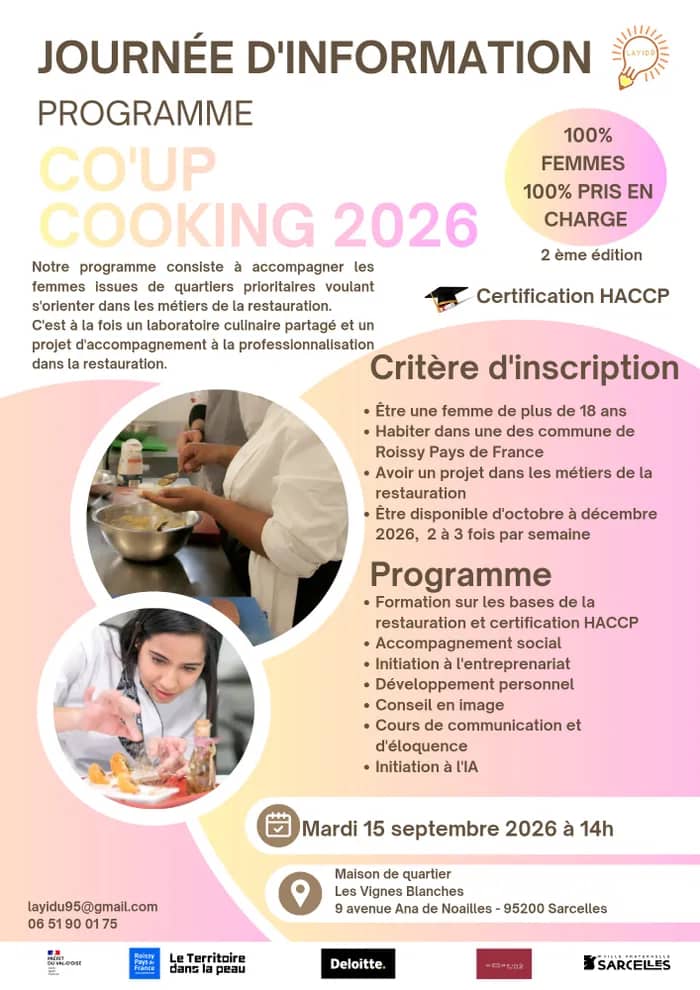 Illustration de l'événement : Formation aux métiers de la restauration à destination des femmes.
