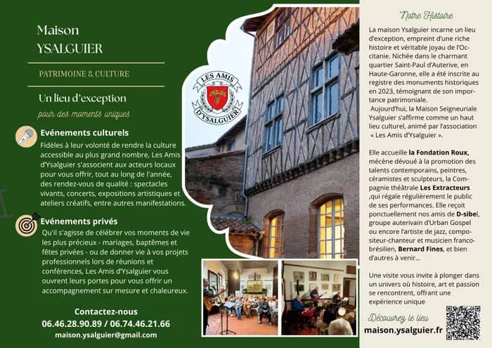 Illustration de l'événement : Journées du Patrimoine - découverte de la MAISON YSALGUIER