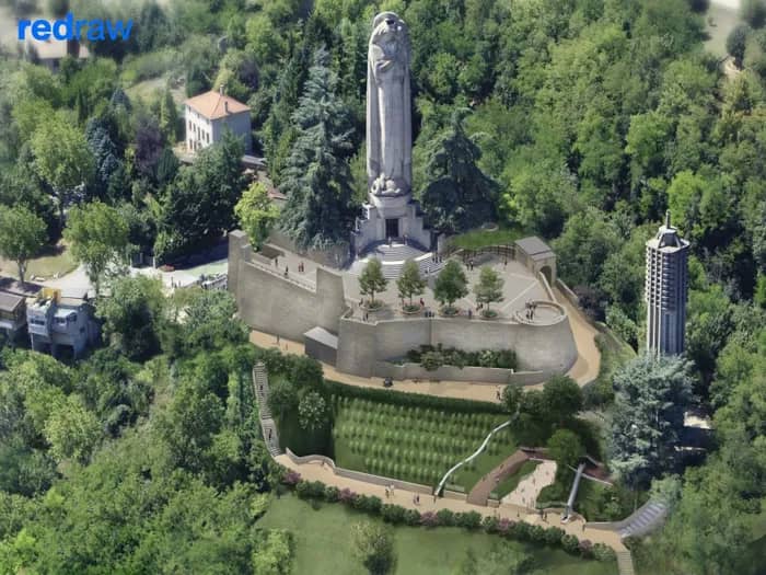 Illustration de l'événement : Visite du chantier de la Madone et du Carillon et aménagement paysager du site, par la Commune de Miribel - REDRAW Architectes