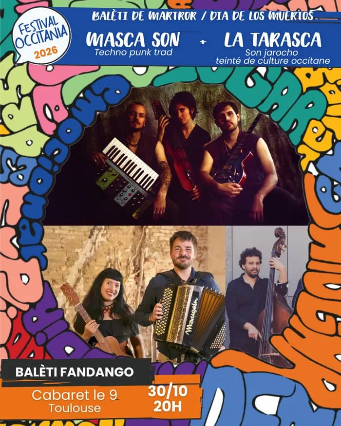 Illustration de l'événement : Balèti fandango amb Masca Son + La Tarasca - Festival Occitania