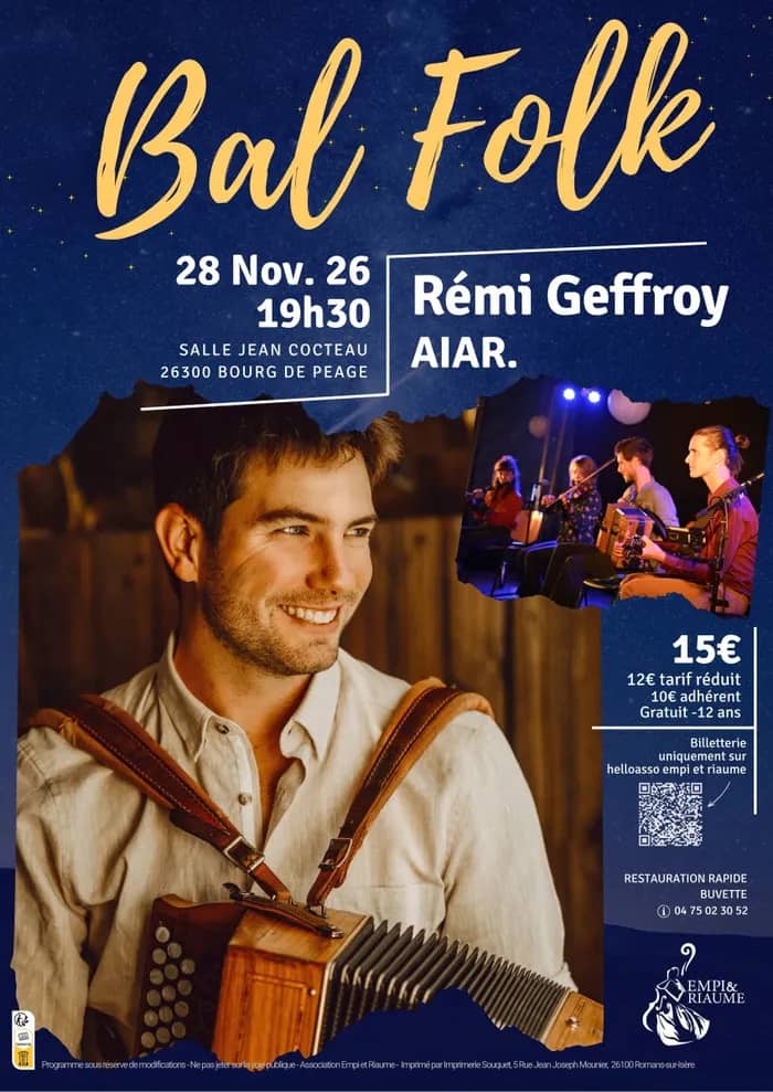 Illustration de l'événement : Bal Folk avec Rémi Geffroy et AIAR