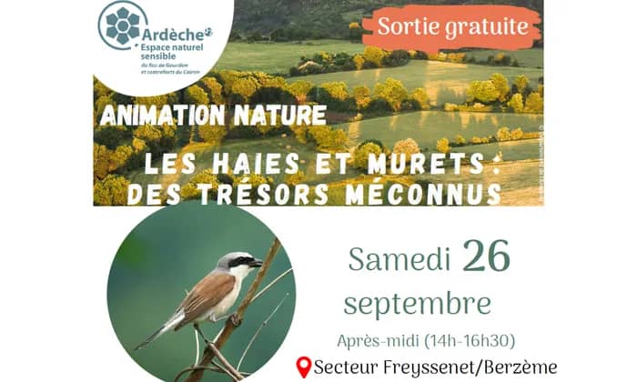 Illustration de l'événement : Animation nature / les haies et murets : des trésors méconnus