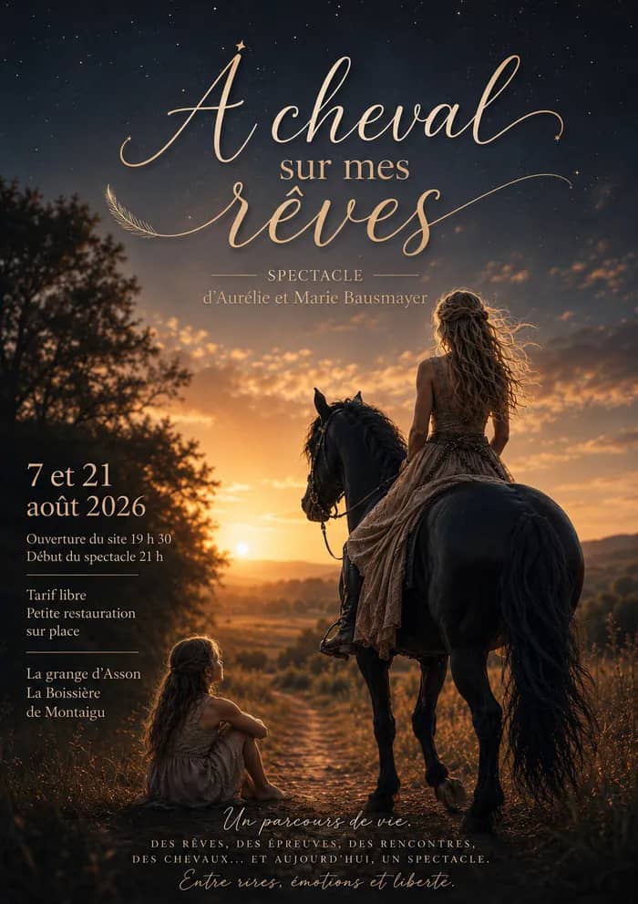 Illustration de l'événement : Spectacle équestre "A cheval sur mes rêves"