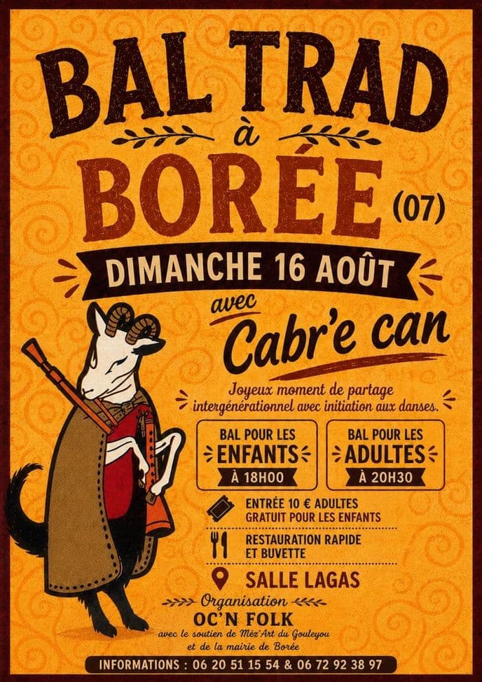 Illustration de l'événement : Bal trad à Borée