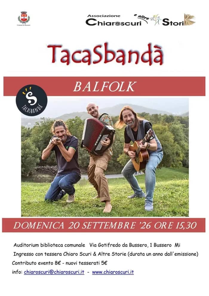 Illustration de l'événement : Balfolk con TacaSbandà a Bussero