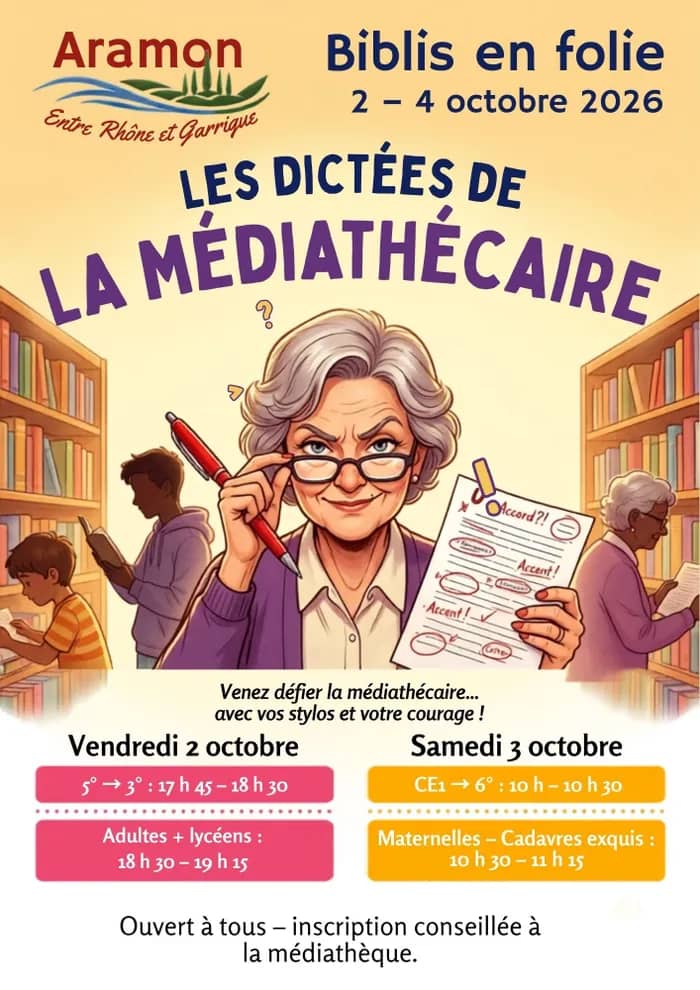 Illustration de l'événement : La dictée de la médiathécaire