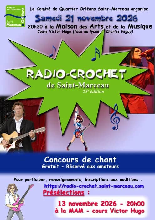Illustration de l'événement : Radio-Crochet de St-Marceau - Présélections
