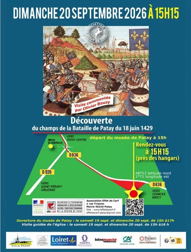 Illustration de l'événement : Découverte du champ de bataille de la victoire de Jeanne d'Arc à Patay