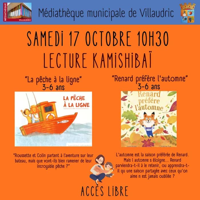 Illustration de l'événement : Samedi 17 octobre à 10h30 lecture Kamishibaï