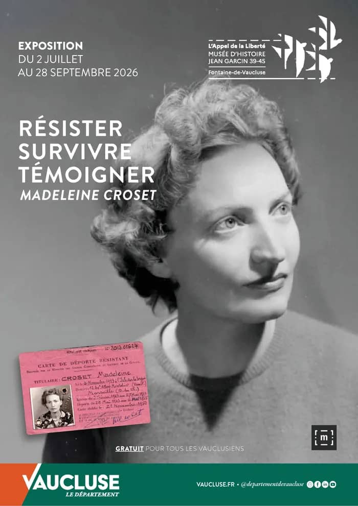 Illustration de l'événement : Visite guidée de l'exposition Survivre, témoigner, juger : Madeleine Croset