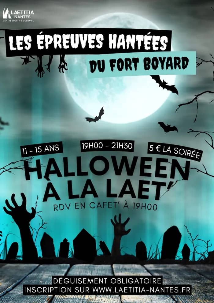Illustration de l'événement : Les Epreuves hantées d'Halloween à la Laetitia