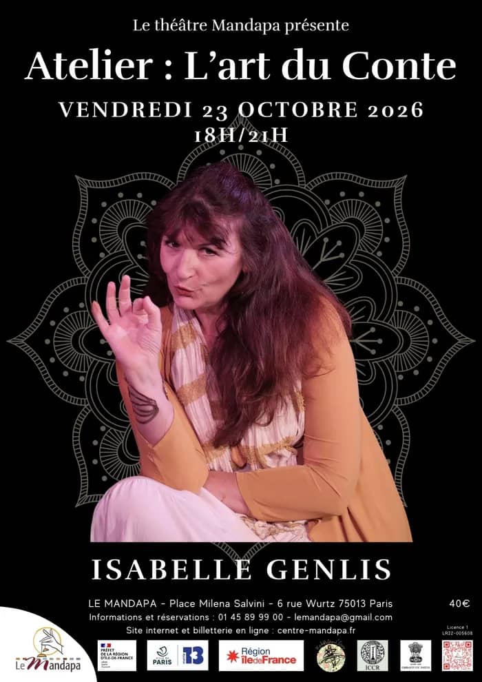 Illustration de l'événement : Atelier : L’Art du Conte Isabelle Genlis