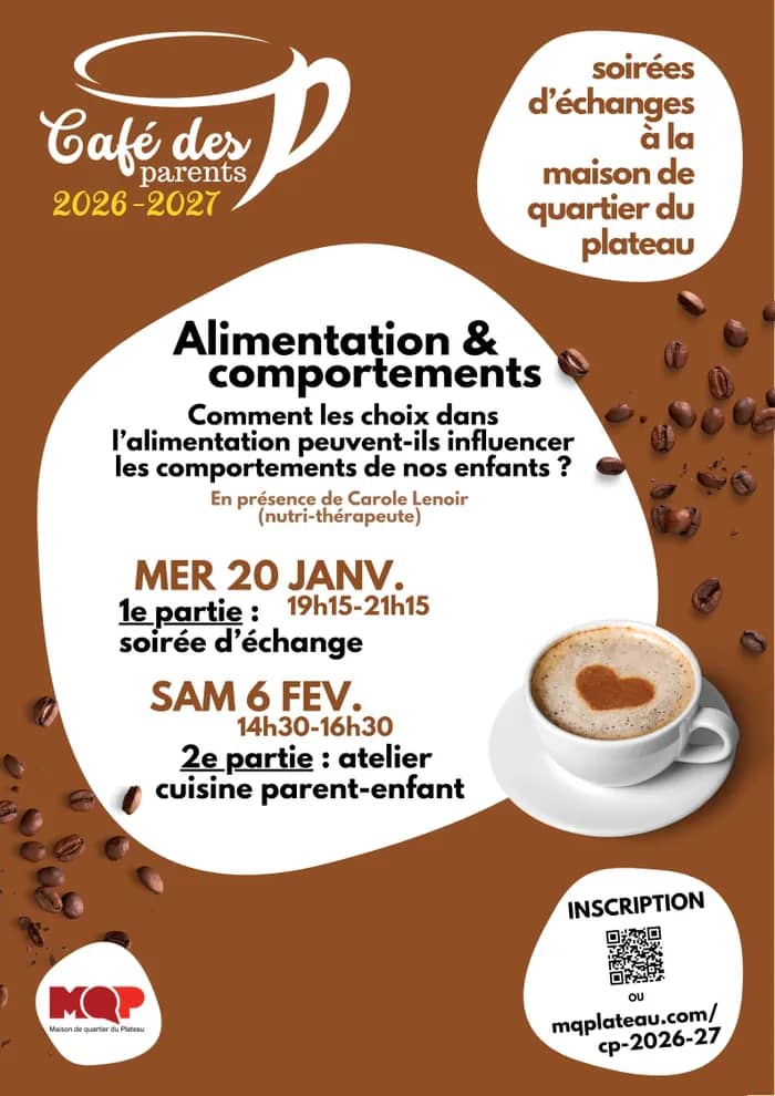 Illustration de l'événement : Café des parents : alimentation et comportement - 2e partie