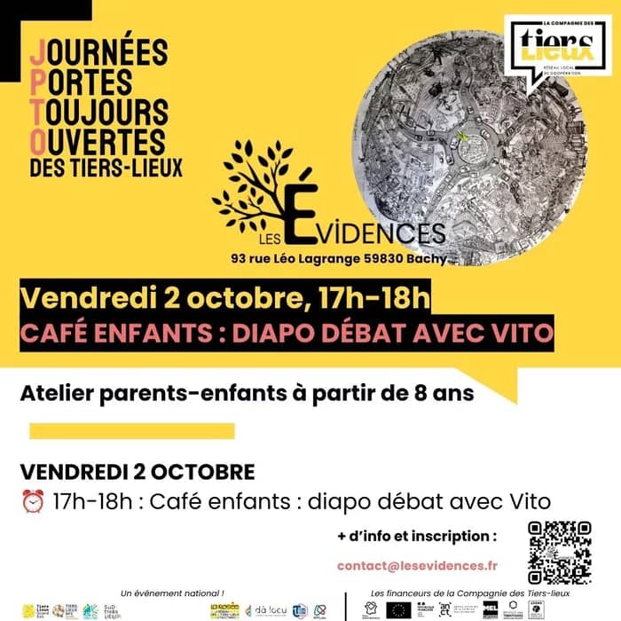 Illustration de l'événement : Journées portes toujours ouvertes - Café enfants : diapo débat avec Vito