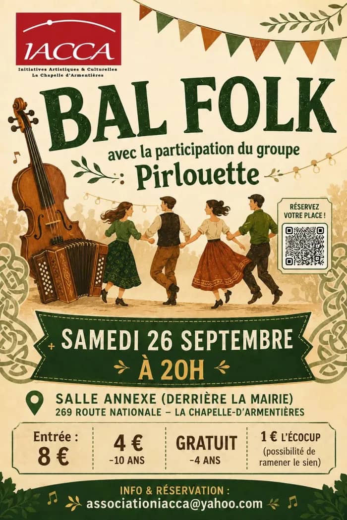 Illustration de l'événement : Bal Folk - IACCA - La Chapelle d'Armentières
